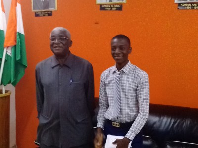 Côte d'Ivoire : De l'INP-HB à l'institut polytechnique de Paris, un étudiant natif de Bouaké célébré par le maire Djibo et son cabinet