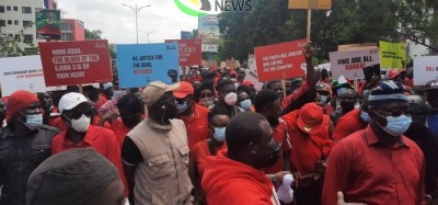 Ghana : Descente du NDC dans les rues à Accra pour la justice