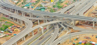 Ghana :  Mobilité urbaine, un échangeur à quatre niveaux inauguré à Pokuase