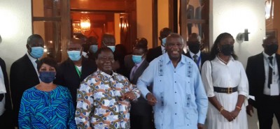 Côte d'Ivoire : Laurent Gbagbo accueilli avec Nady Bamba à Daoukro où il aura un tête-à-tête avec le président du PDCI