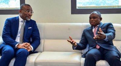 Côte d'Ivoire : Recevant Boga Sako à son cabinet, KKB demande à ceux qui rentrent d'exil de ne pas refermer par leur comportement la porte aux autres