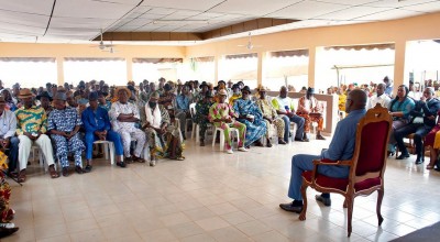 Côte d'Ivoire :   Daloa, Stéphane Kipré promet à 83 chefs de villages de s'engager dans le développement du Haut-Sassandra