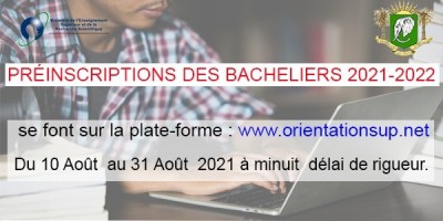 Côte d'Ivoire : Universités et grandes écoles, les pré-inscriptions des nouveaux bacheliers démarrent à partir du 10 et prennent fin le 31 août prochain