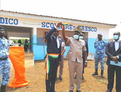Côte d'Ivoire : Fresco, le premier magistrat Fulbert Beugrefoh dote la ville d'un centre Medico scolaire