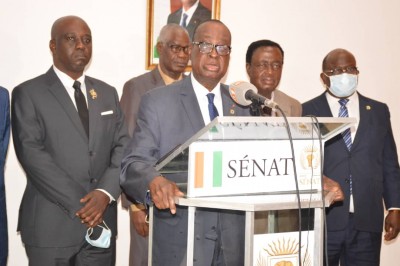Côte d'Ivoire :    Bonne gouvernance, Ahoussou-Kouadio présente la gestion financière 2020 du Sénat à la Commission des affaires économiques et financières