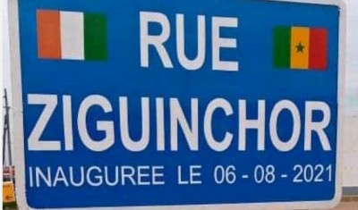 Côte d'Ivoire : Coopération Sud-Sud, la « Rue Ziguinchor » baptisée à Bouaké