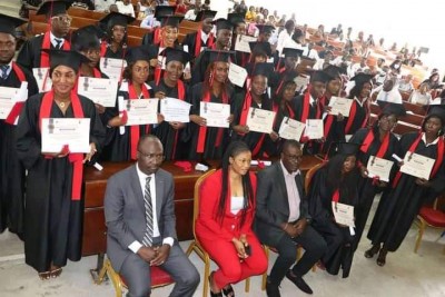 Côte d'Ivoire : Bouaké, composée de 26 étudiants, la 5ème promotion du Master professionnel fiscalité et droit des prélèvements sociaux baptisée