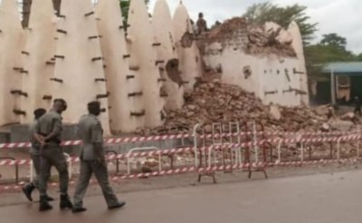 Burkina Faso : Effondrement partiel de la grande mosquée de Dioulassoba