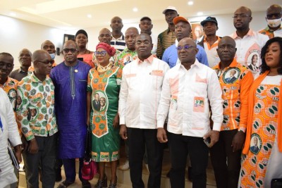 Côte d'Ivoire : Région du Tonpki, après l'échec du Rhdp aux élections législatives, Félix Anoblé invite à privilégier l'intérêt du parti plutôt que des intérêts individuels