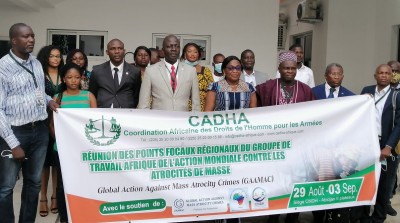 Côte d'Ivoire :   Prévention des atrocités de masse, le Groupe de travail Afrique de l'Action mondiale lance ses activités au siège du CNDH