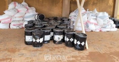 Burkina Faso : 11,5 tonnes de cyanure saisies par la douane