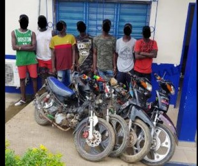 Côte d'Ivoire : Des individus spécialisés dans les vols de motos mis sous les verrous