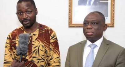 Côte d'Ivoire : Reçu par KKB,  rentré d'exil, le Fesciste Serge Koffi demande pardon pour ses actes commis et se met à la disposition de la République