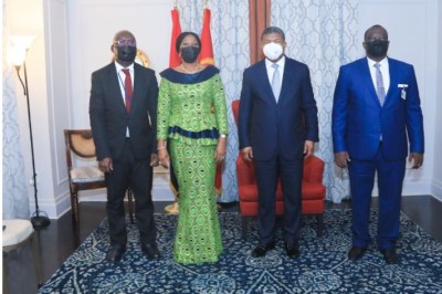 Côte d'Ivoire : A New York,  Kandia Camara porteuse d'un message de Ouattara  à  João Lourenço et évoque la réforme de la CEDEAO avec l'envoyé du Nigeria