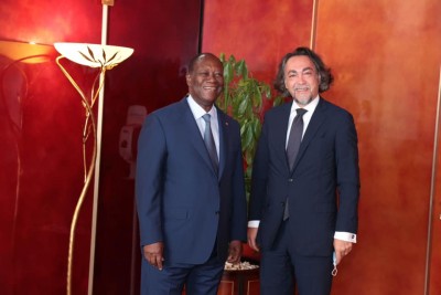 Côte d'Ivoire-Italie : Ouattara réaffirme sa détermination à poursuivre avec son homologue Mattarella la diversification de la coopération entre leurs  deux pays