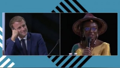 Afrique- France : Une africaine laisse Emmanuel Macron sans voix :« La relation entre l'Afrique et la France est une marmite sale »