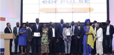 Côte d'Ivoire :   Concours d'innovation, une start-up ivoirienne vainqueur propose des forages abordables à bas coût équipés de pompe immergée solaire, à Paris pour la finale