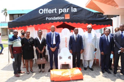 La fondation Orange Côte d'Ivoire poursuit son engagement dans la lutte contre la Covid-19 à travers un don de matériel logistique au ministère de la Santé