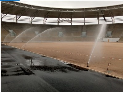 Côte d'Ivoire : Infrastructures pour la CAN 2023, le système d'arrosage du stade de Bouaké est installé et prêt à l'emploi