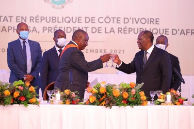 Côte d'Ivoire : Visite de Ramphosa, discours d'Alassane Ouattara à l'occasion du dîner officiel offert en l'honneur de son homologue sud-africain