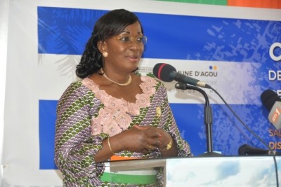 Côte d'Ivoire :  Mé, Agnès Monnet lance le Plan de développement local de la commune d'Agou et déplore le non-respect de l'application du taux d'allocation recommandé par l'UEOMA qui est de 20%