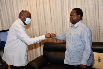 Côte d'Ivoire : Troisième tête-à-tête entre Gbagbo et Bédié à Abidjan, juste une visite fraternelle