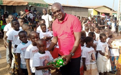 Côte d'Ivoire : Cavally, Fêtes de fin d'année, Anne Ouloto aux côtés de  6000 enfants