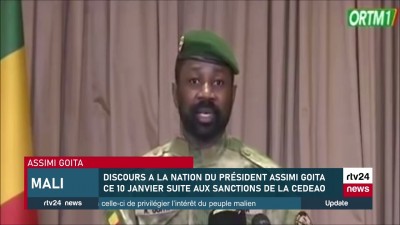 Mali: Discours à la nation du Président Assimi Goita,appel à la mobilisation «exclusive» et au dialogue