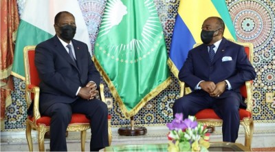 Côte d'Ivoire : Ouattara et Bongo échangent à Libreville sur la situation au Mali