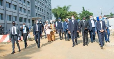 Côte d'Ivoire : Bruno Koné visite le chantier des travaux d'achèvement du futur siège du ministère de l'intérieur et de la sécurité