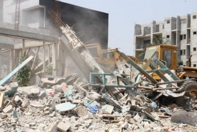 Côte d'Ivoire : Démolition d'un immeuble sans permis de construire à Akouédo Extension