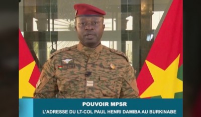 Burkina Faso : Le chef de la junte appelle la communauté internationale à accompagner le pays