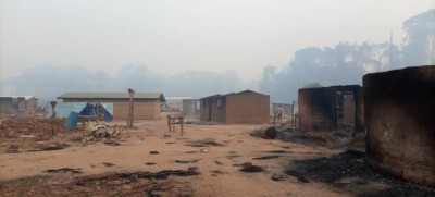 Côte d'Ivoire : Ouaninou, plusieurs habitations ravagées par un feu de brousse