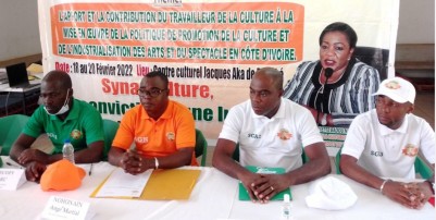 Côte d'Ivoire : Bouaké, avant de faire des doléances au gouvernement, le SG du Syna-Culture déclare pendant leur rentrée syndicale: «   ventre affamé n'a point d'oreilles »