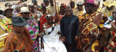 Côte d'Ivoire : Abouabou, investi, le nouveau Chef Koutouan Brahoua Claude Étienne s'engage à travailler avec toute la génération Tchagba