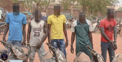 Burkina Faso : Cinq présumés délinquants interpellés par la police à Ouagadougou