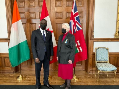 Compte rendu de la 1ère journée de la visite officielle de l'Ambassadeur de Côte d'Ivoire au Canada dans la province de l'Ontario