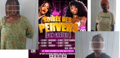 Côte d'Ivoire : Affaire « soirée des pervers con gratuit », l'organisatrice et ses deux complices arrêtées à Yopougon