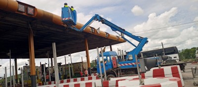 Côte d'Ivoire : Incendie survenu au péage d'Attingué, dégâts définitifs et  travaux de remise en état de la station