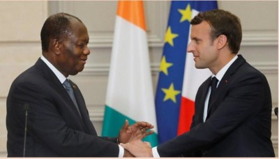 Côte d'Ivoire : Après la réélection sans surprise de Macron, Ouattara se réjouit de poursuivre  avec lui le renforcement des liens d'amitié et de coopération