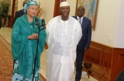 Côte d'Ivoire : La Vice-Secrétaire générale de l'ONU reçue par Ouattara, parle des sujets importants qui seront débattus lors de la COP 15