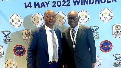 Côte d'Ivoire : Rencontre Diallo-Motsepe à  Windhoek pour des échanges fructueux et fraternels autour d'une vision de développement du football continental