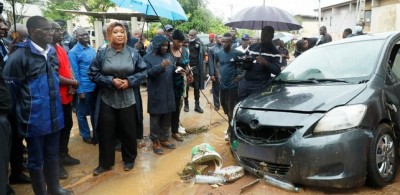 Côte d'Ivoire : Orages, l'Etat va constater les dégats à Angorankoi, 4 enfants d'une même famille périssent sous les eaux