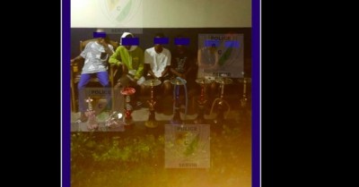 Côte d'Ivoire : Dépravation des mœurs, à Adjamé, la police saisi sans des espaces, des chichas et met aux arrêts leurs consommateurs, des prostituées interpellées