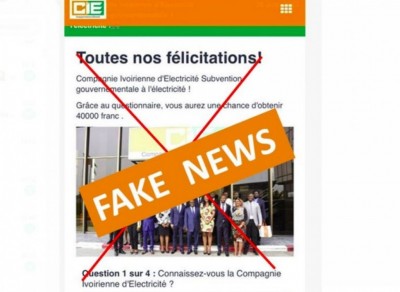 Côte d'Ivoire : Prétendue aide gouvernementale à l'électricité, attention ARNAQUE, la CIE condamne et appelle à la vigilance