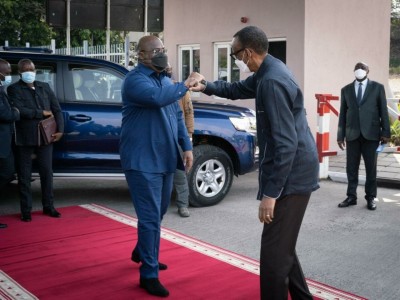 Rwanda-RDC: Tshisekedi et Kagame se sont rencontrés à Luanda après des mois de tension