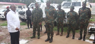 Guinée-Bissau :  Embalo rencontre les soldats ghanéens de la CEDEAO et rassuré sur sa sécurité