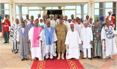 Burkina Faso : Le Président Damiba échange avec les leaders coutumiers