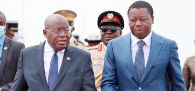 Togo-Ghana : Akufo-Addo à Lomé, la sécurité et d'importants sujets abordés avec Gnassingbé