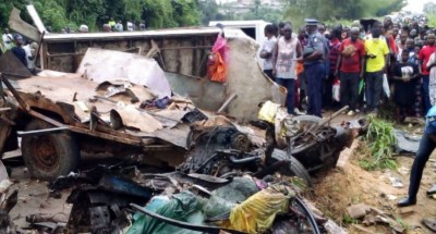 Côte d'Ivoire : Accidents meurtriers  sur l'axe Abidjan-Alepé et Kononfla-Yakro, le Ministre des Transports annonce l'ouverture des enquêtes afin de  situer les responsabilités